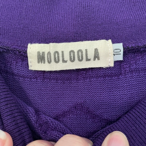 PURPLE KNIT STYLE MINI SKIRT AU10 - Picture 3 of 4